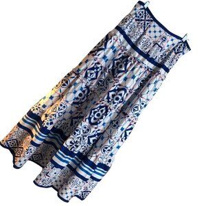 Order Plus Tile Inspired Boho Tiered Maxi And Top XL